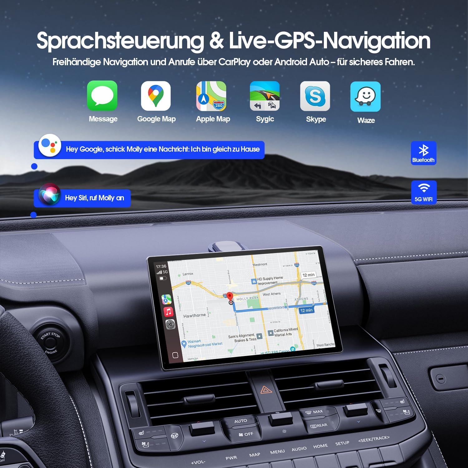 Thumbnail 5 de Avylet 9 Zoll Wireless Carplay Display
