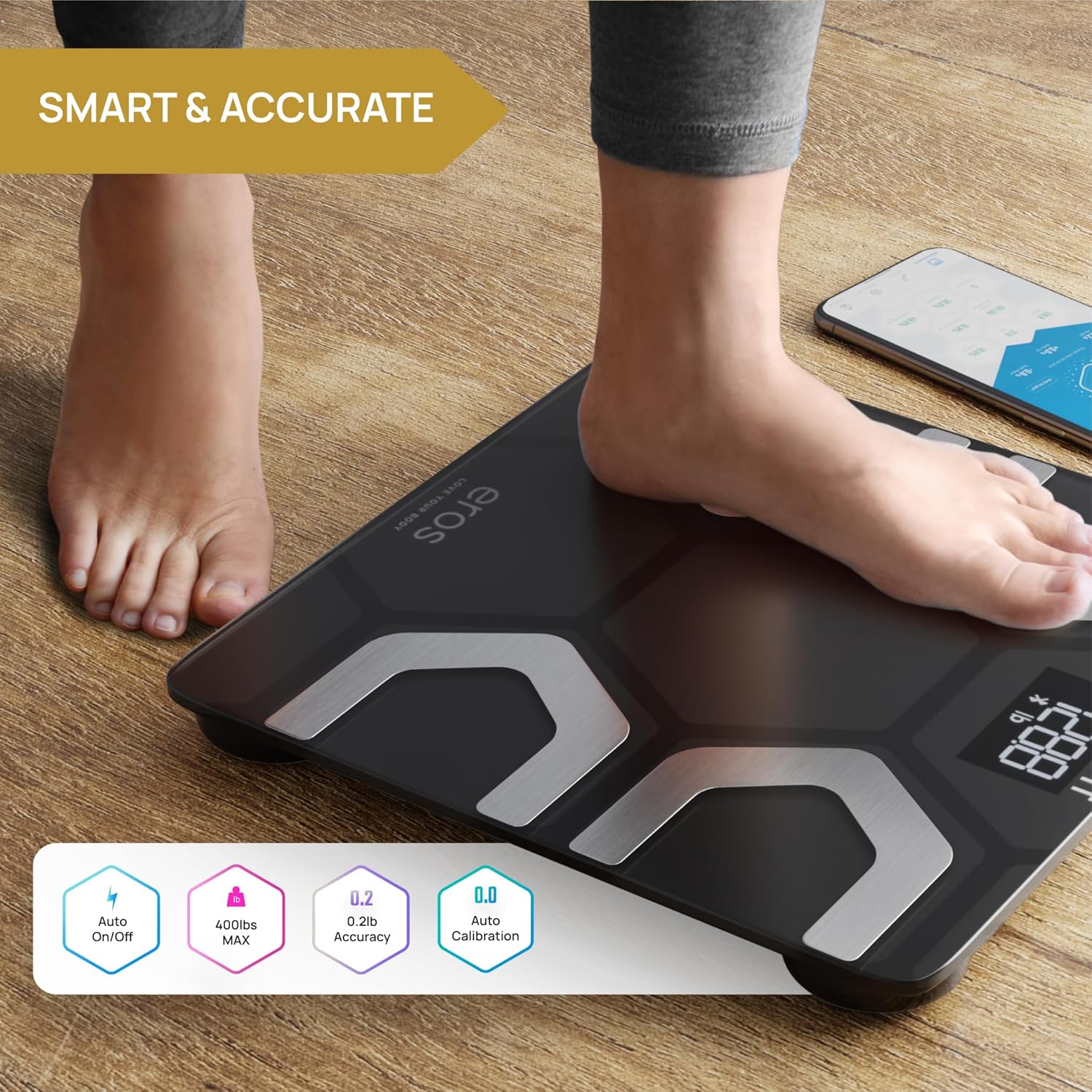 Thumbnail 4 de INEVIFIT EROS Bluetooth Body Fat Scale: A Smart, App-Driven Way to Track 13 Metrics