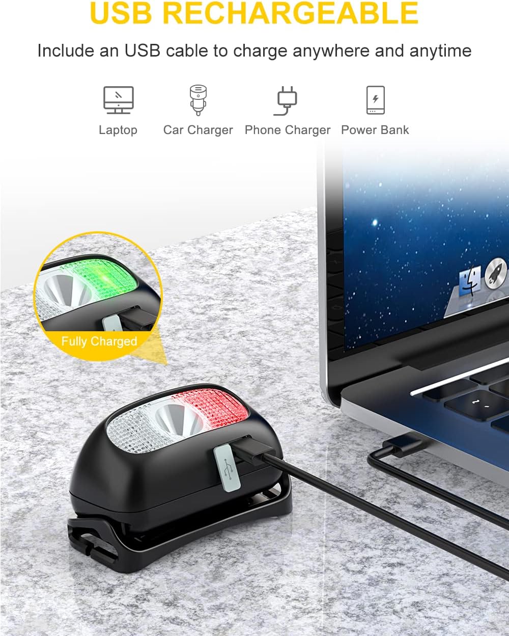 Thumbnail 4 de CIRYCASE Rechargeable LED Headlamp 200 Lumens