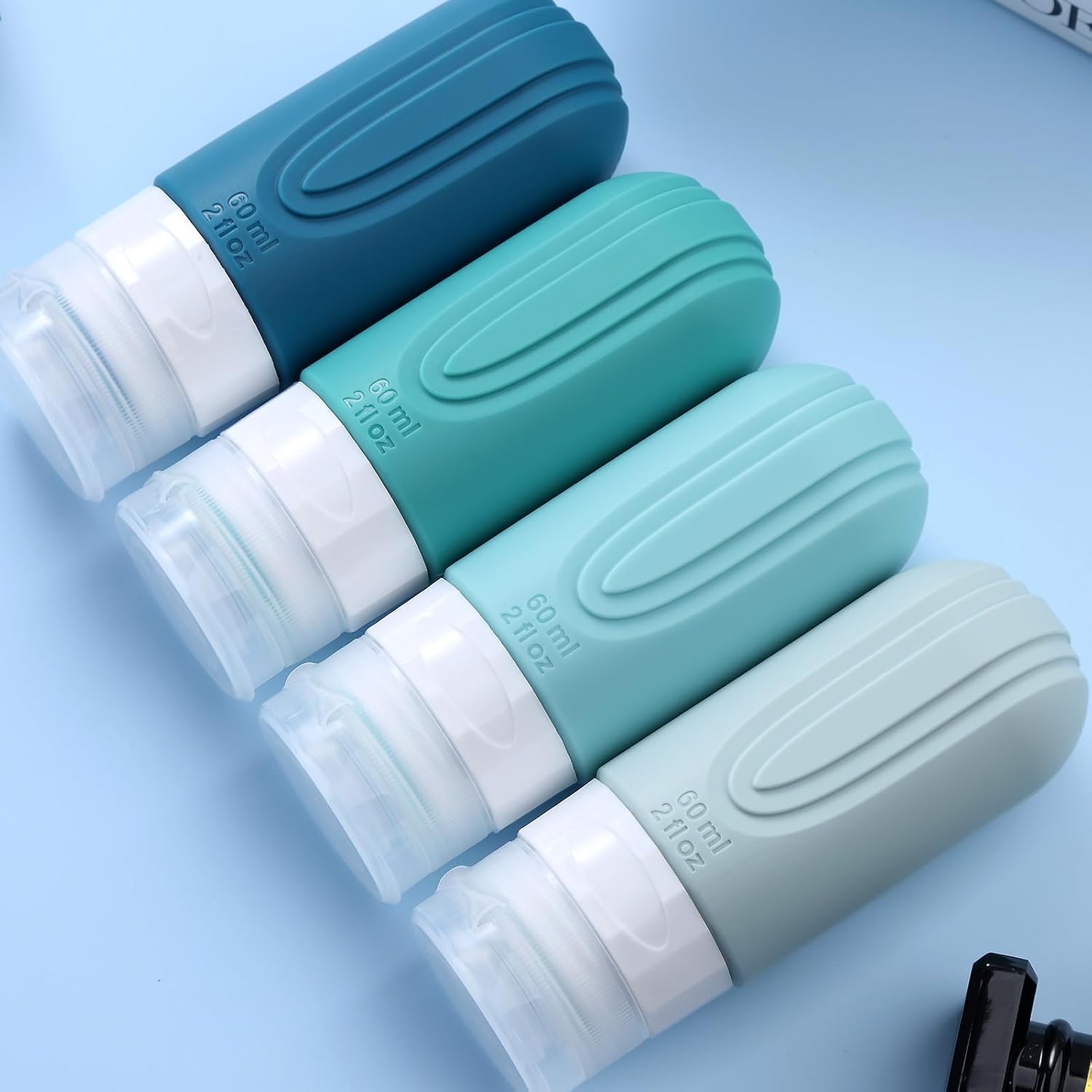 Thumbnail 5 de Mrsdry Travel Bottle for Toiletries – 60ml Silicone Leak-Proof Travel Set (4 Pack) with Clear Bag
