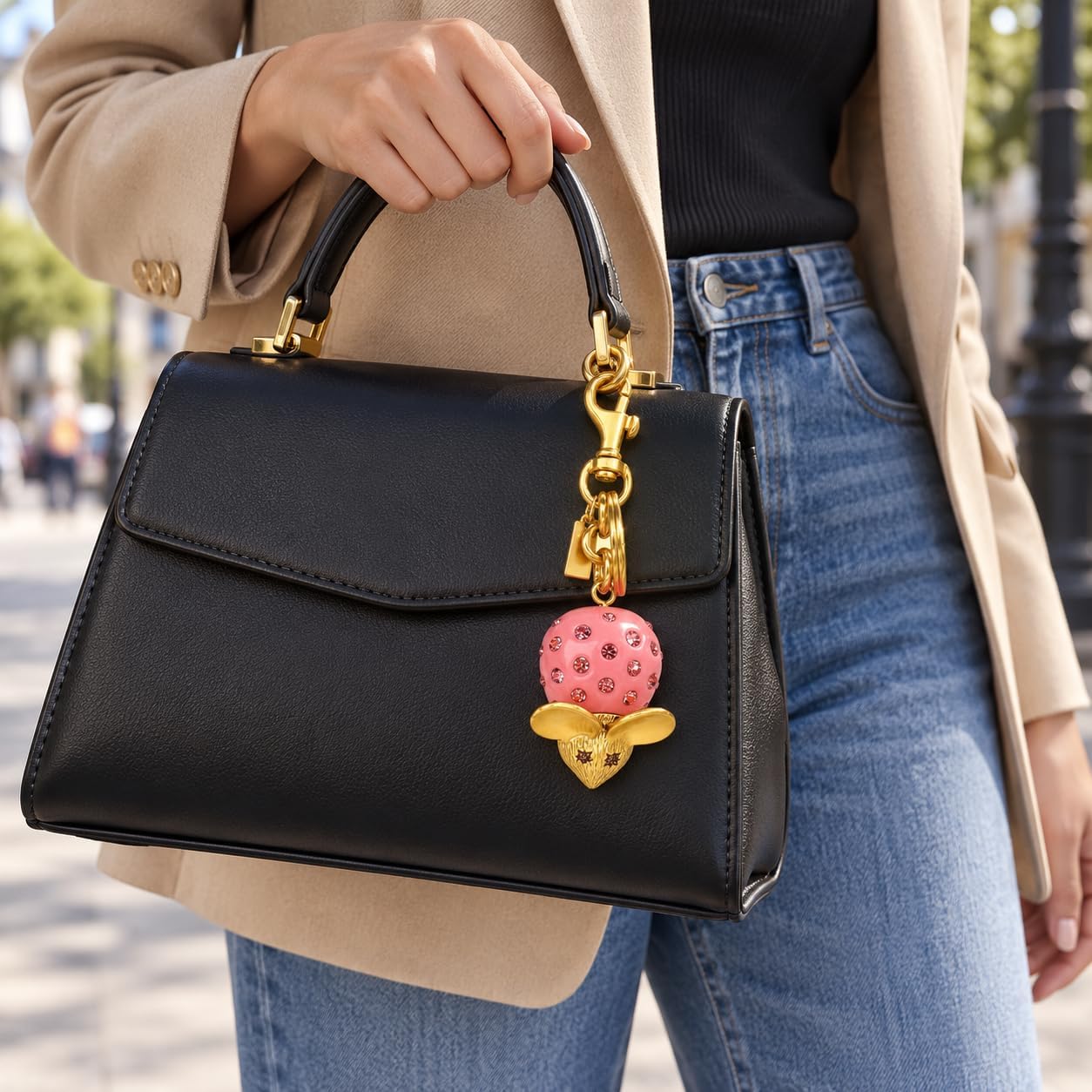Thumbnail 2 de SOPKTA Gold Bag Charm Chain for Handbags, Totes, and Backpacks
