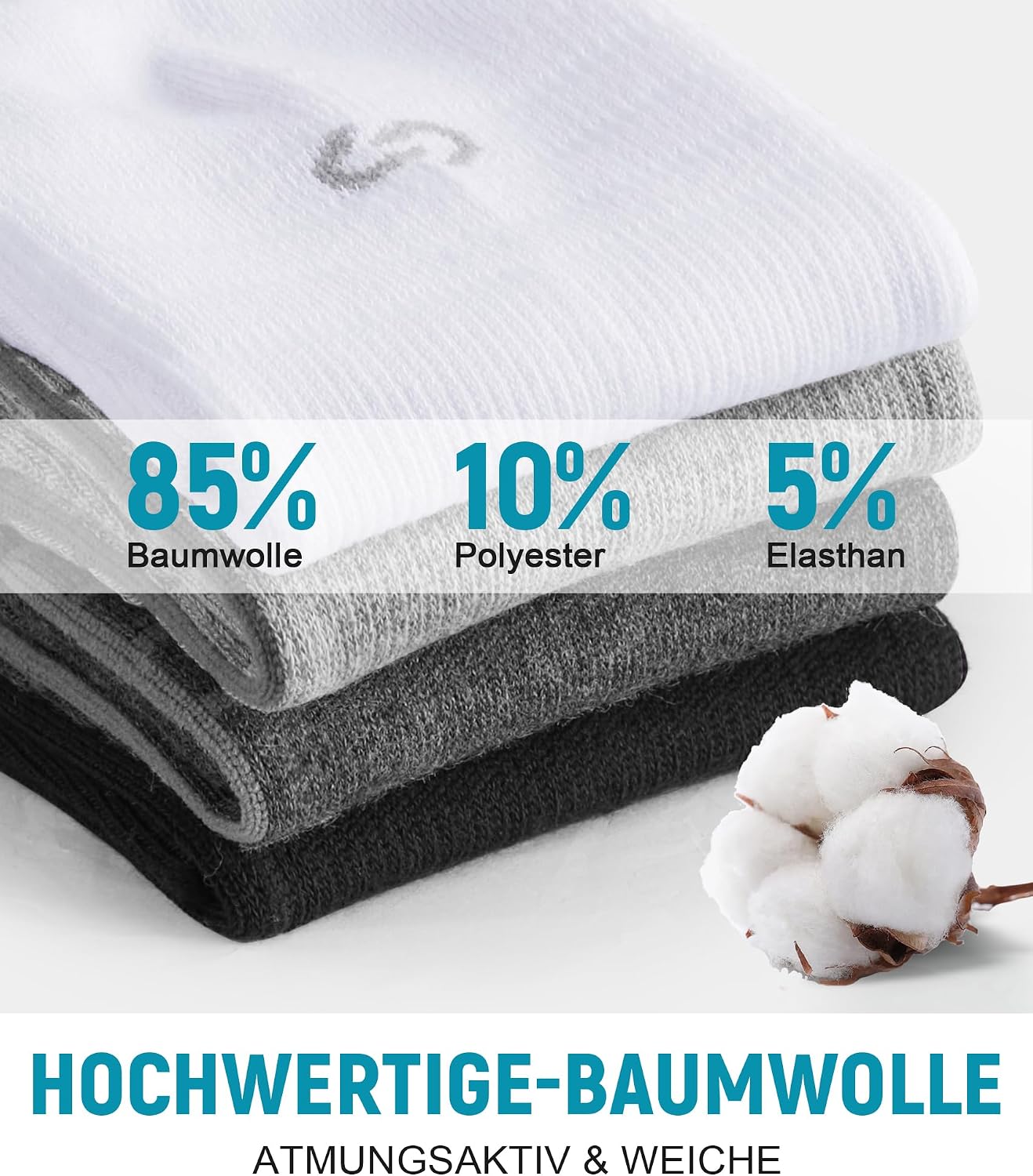 Detalle 2 de coskefy Quarter Sneaker Socken 6 Paar