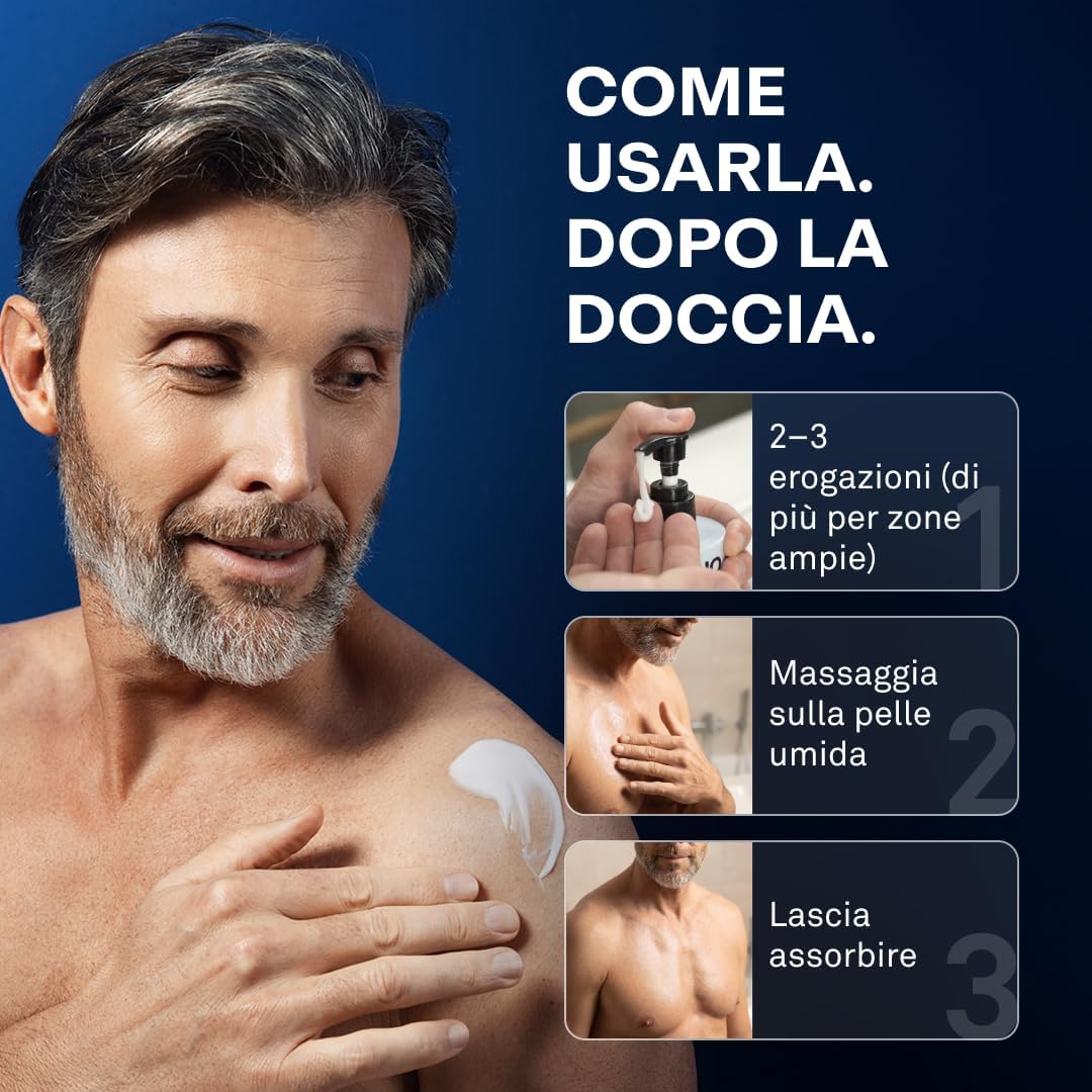 Detalle de SERLINO LAB Crema Corpo Uomo: crema anti-età con collagene e acido ialuronico