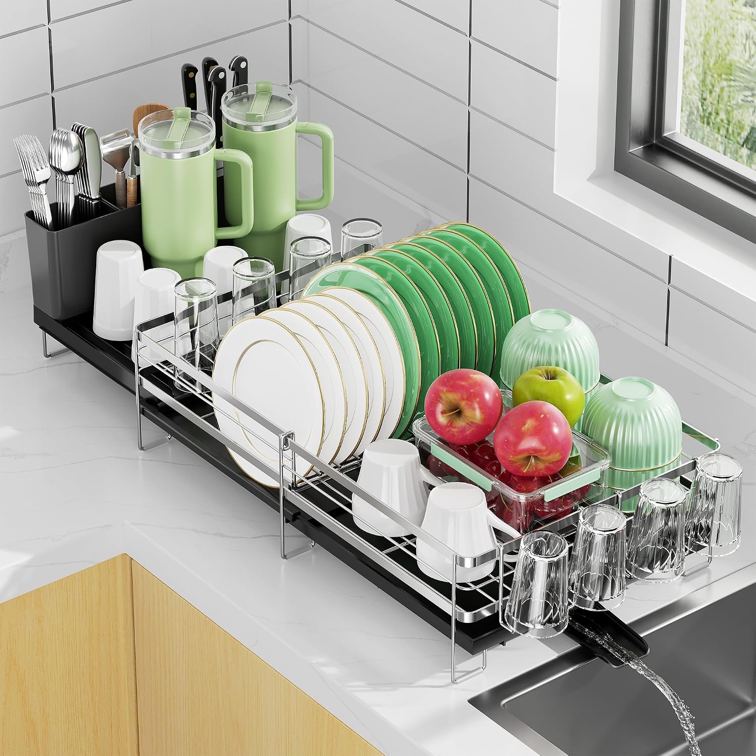 Detalle de Pantasia Expandable Dish Rack