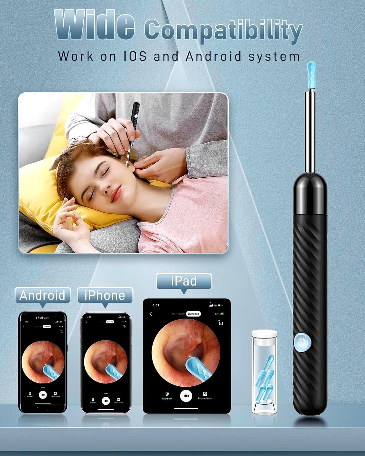 Detalle de Ear Wax Removal with Camera - 1080P Ear Scope Kit