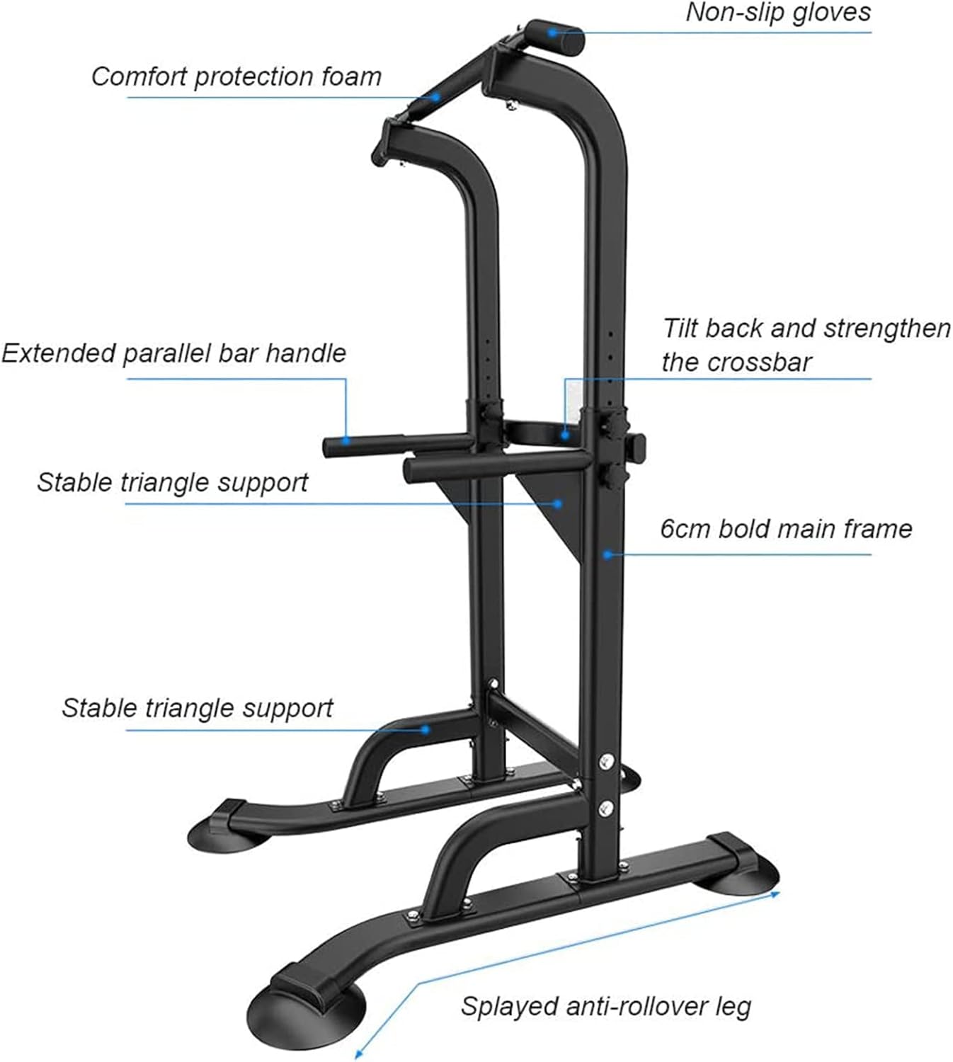 Thumbnail 3 de sogesfurniture Power Tower mit Dip Station & Dip-Barren, höhenverstellbar 165–210 cm