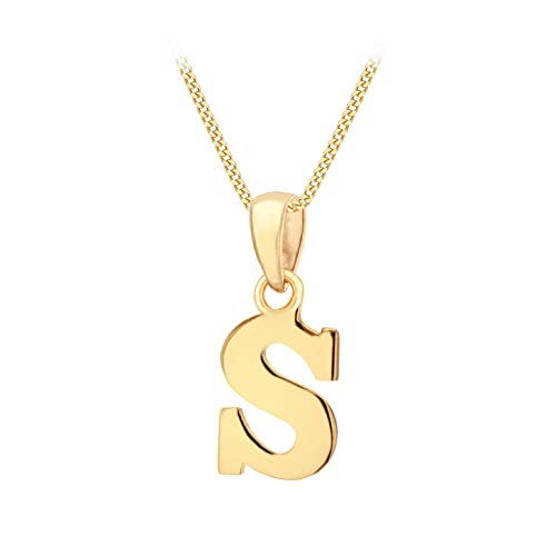 Detalle de CARISSIMA Colgante Inicial S Oro Amarillo 9K 41cm