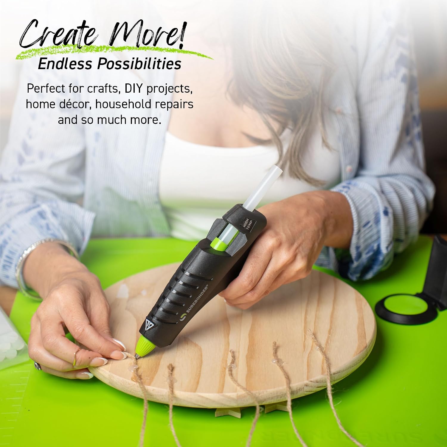 Thumbnail 6 de Surebonder CL-800F Cordless High-Temp Glue Gun (60W) — Full Size, 380°F, 50% More Power