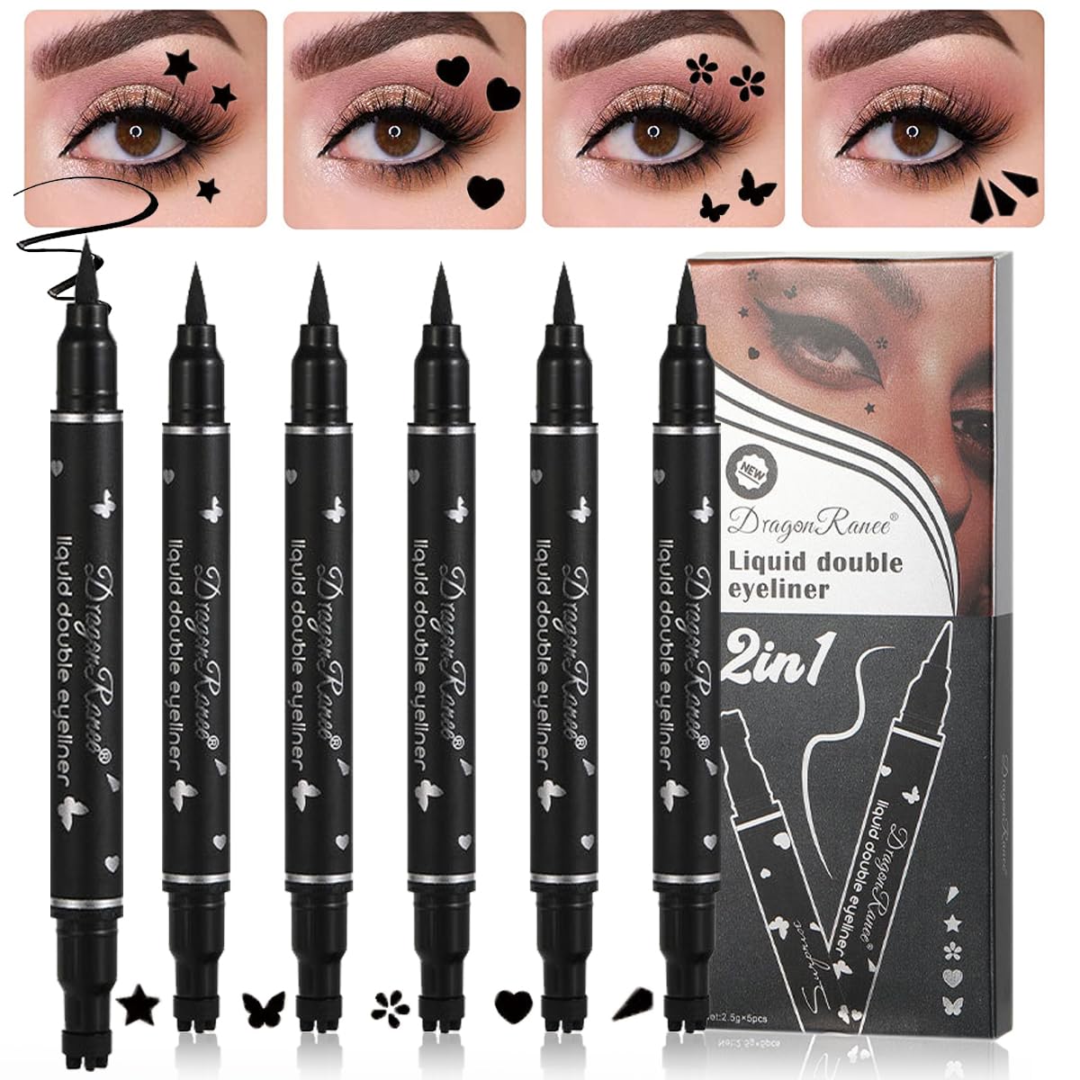 Detalle de 5-teiliges Eyeliner-Set mit Stempel