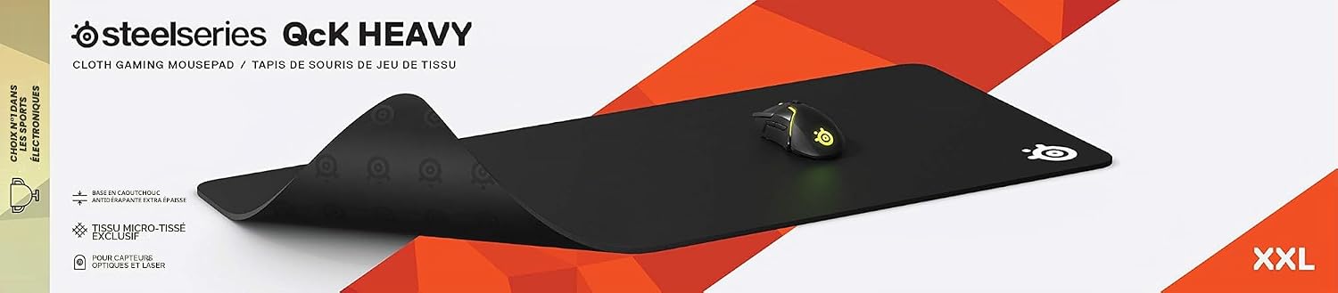 Detalle 2 de SteelSeries QcK Heavy XXL tapis gaming 6mm 🖱