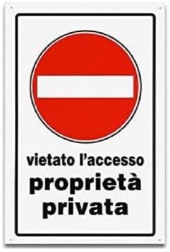 Cartello 30x20 per sicurezza sul lavoro (prop. priv. v/acc.)