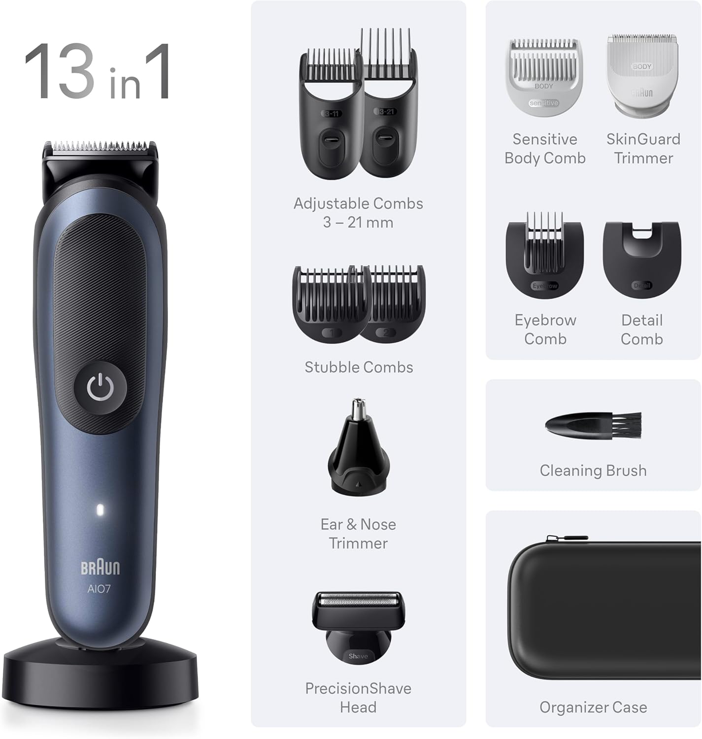 Thumbnail 5 de Braun All-in-One Series 7 Grooming Kit 13in1 🧔