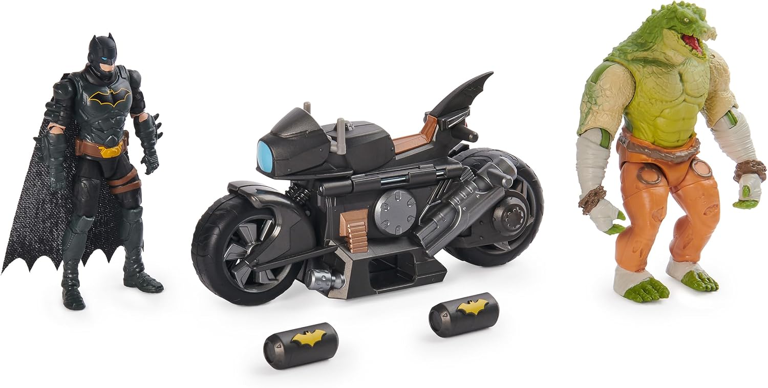 Thumbnail 6 de DC Comics Batman Transforming Batcycle Battle Pack with Exclusive Killer Croc and Batman Figures