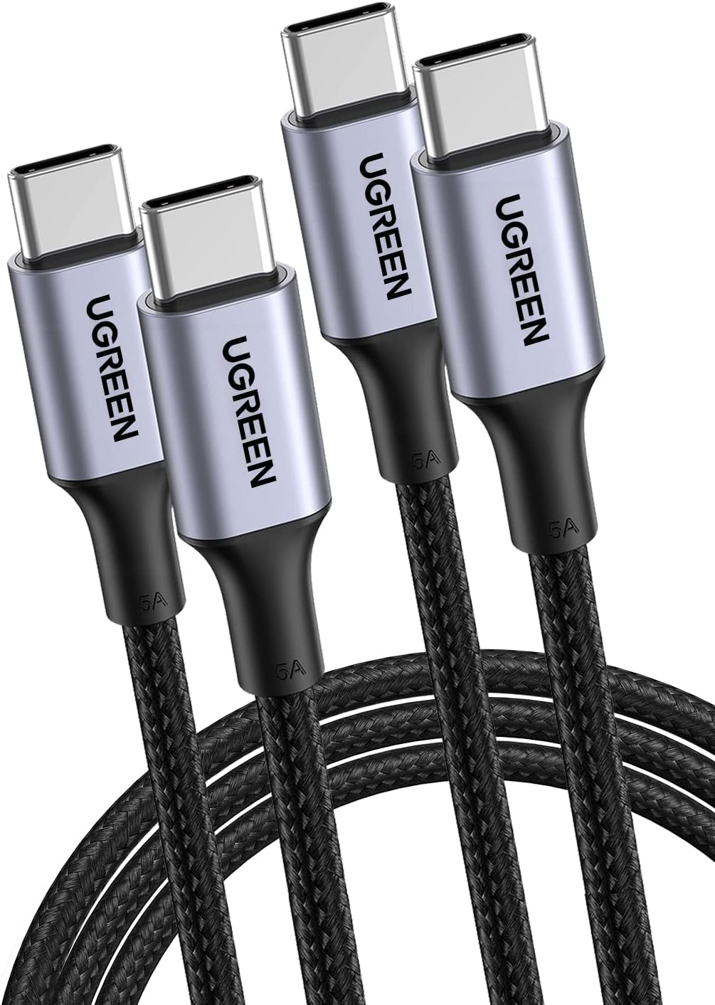 Detalle de UGREEN USB C Kabel 100W 2 m Schnellladekabel