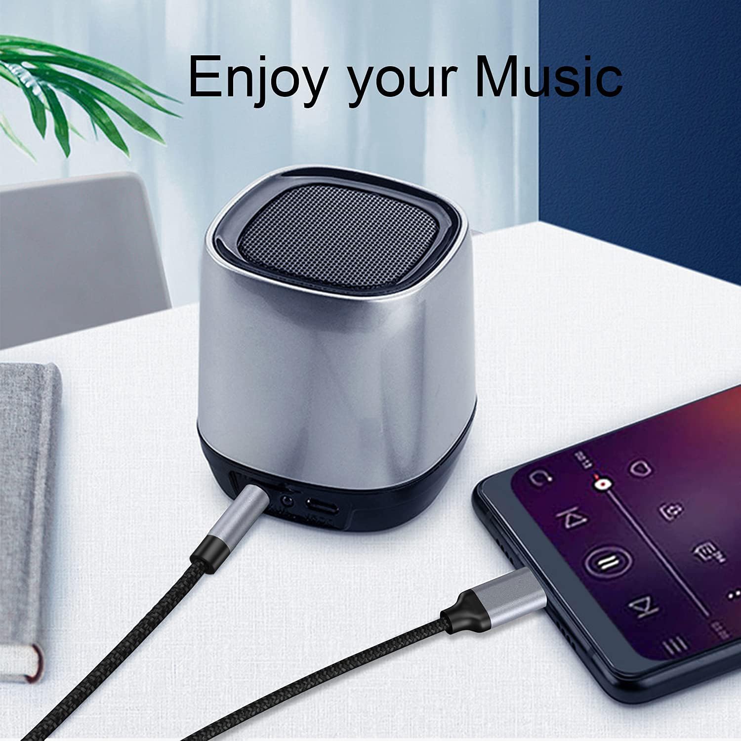 Detalle 2 de YSKJ USB-C to 3.5 mm audio cable, 3.3 ft