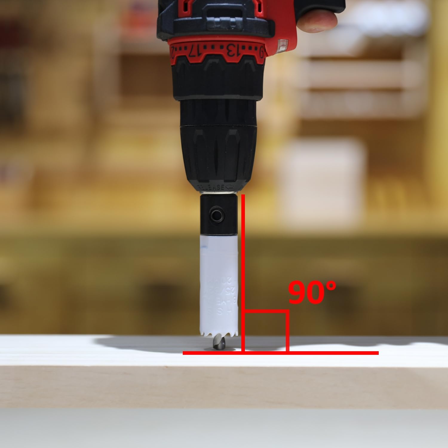 Thumbnail 5 de Amazon Basics 9-teiliges Bimetall-Hochgeschwindigkeits-Lochsägen-Set mit Tragekoffer, 25/32" bis 2-11/16", Schwarz
