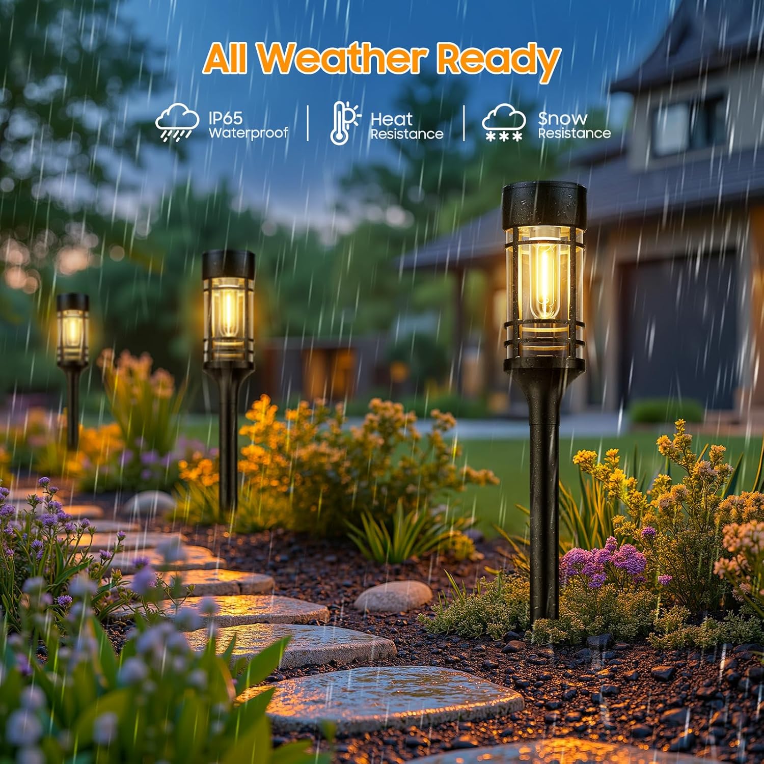 Thumbnail 2 de GEARLITE Solar Lights Outdoor Garden 4 Pack ⌁