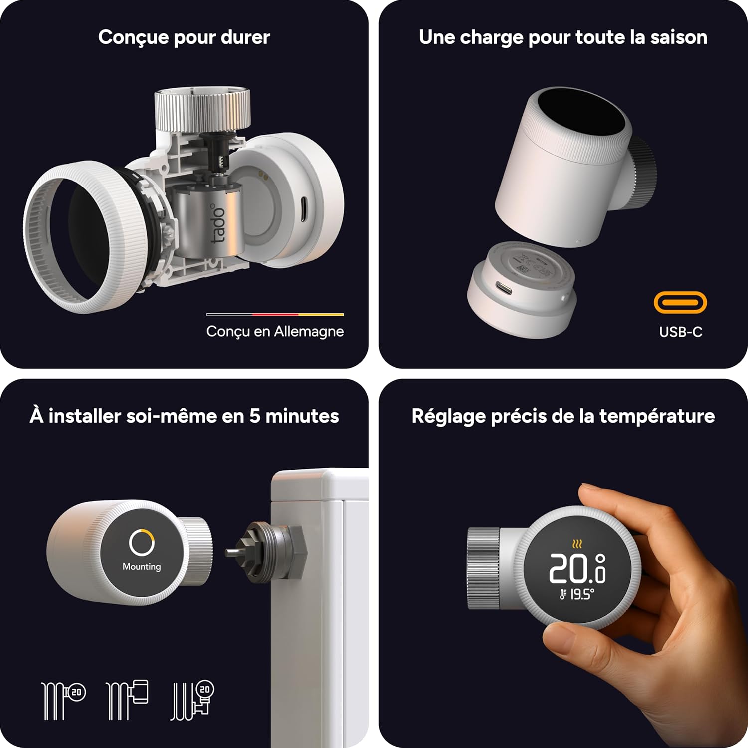 Thumbnail 6 de tado° Smart Thermostat X thermostat connecté compatible assistants vocaux
