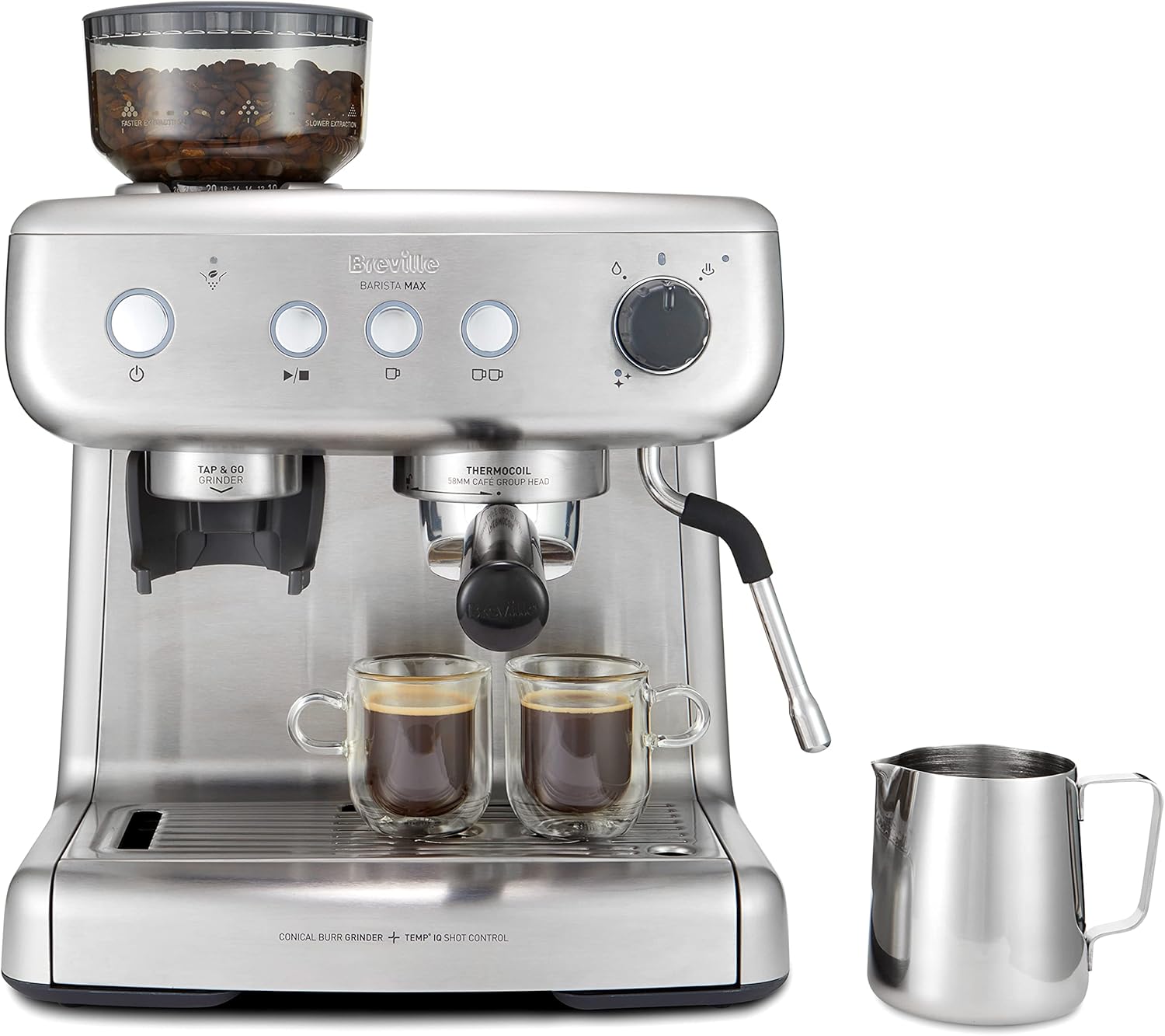 Detalle de Breville Barista Max Espresso Machine with Integrated Grinder