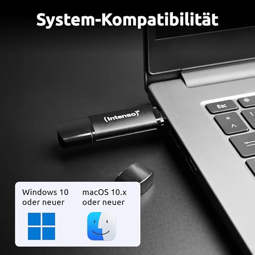 Detalle 2 de Intenso Flex Line 64 GB Dual USB-Stick mit USB-C & USB-A