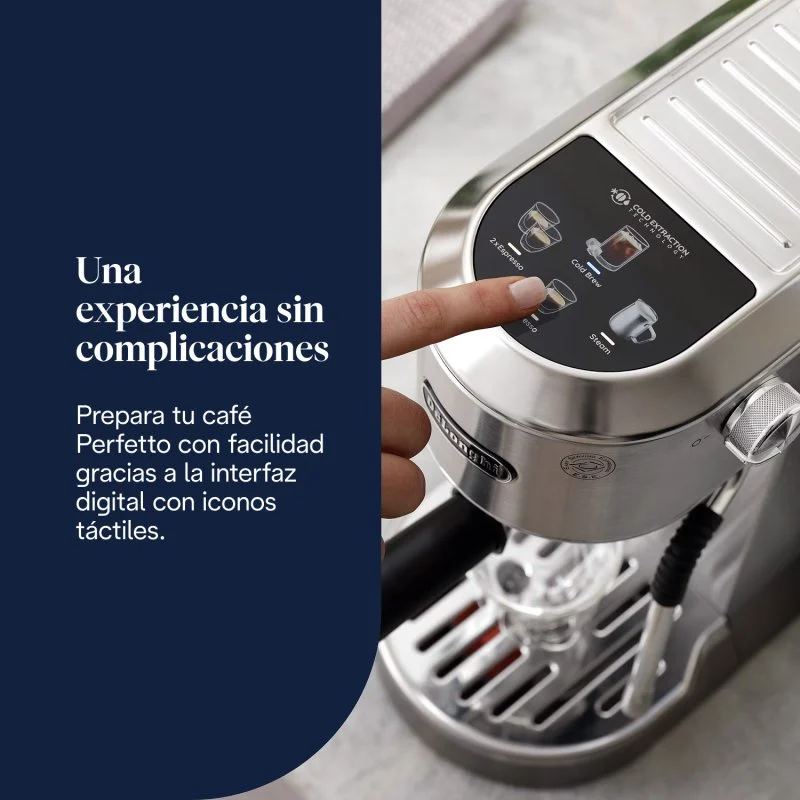 Detalle 2 de DeLonghi Dedica Duo EC890.M espresso compacto