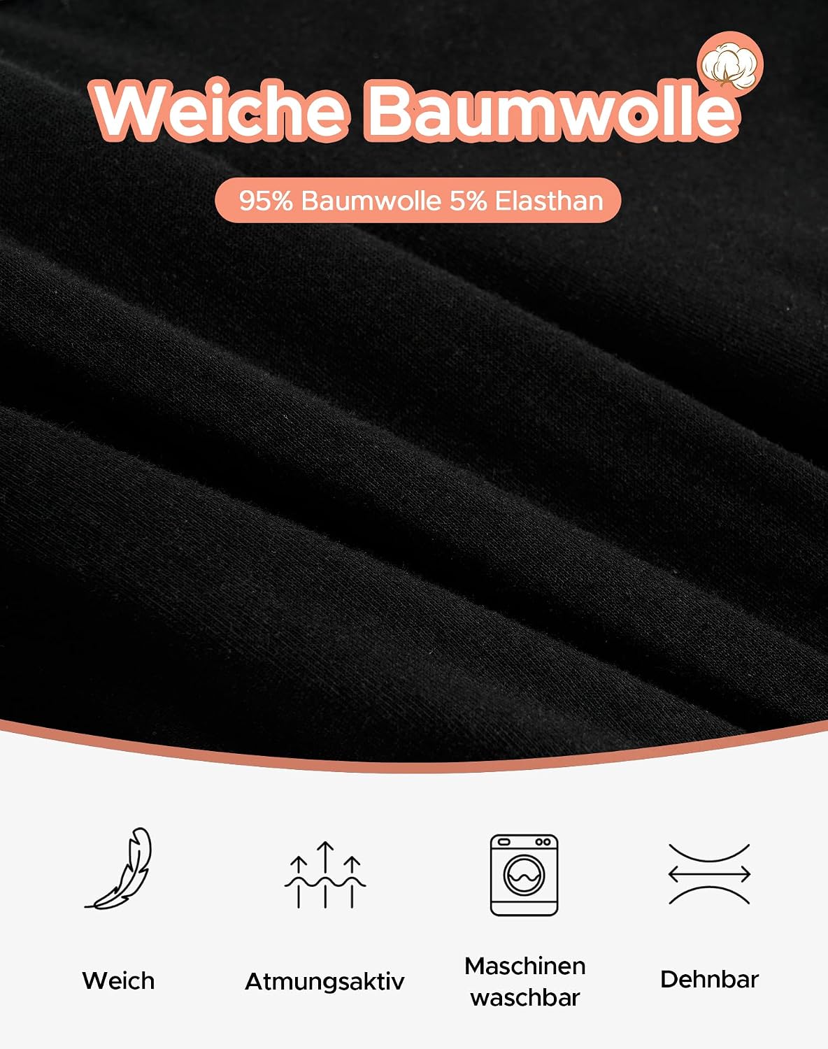 Detalle de INNERSY Unterhosen Teenager Mädchen (8–16) Baumwolle im 6er-Pack – weiche Slips für Alltag & Sport