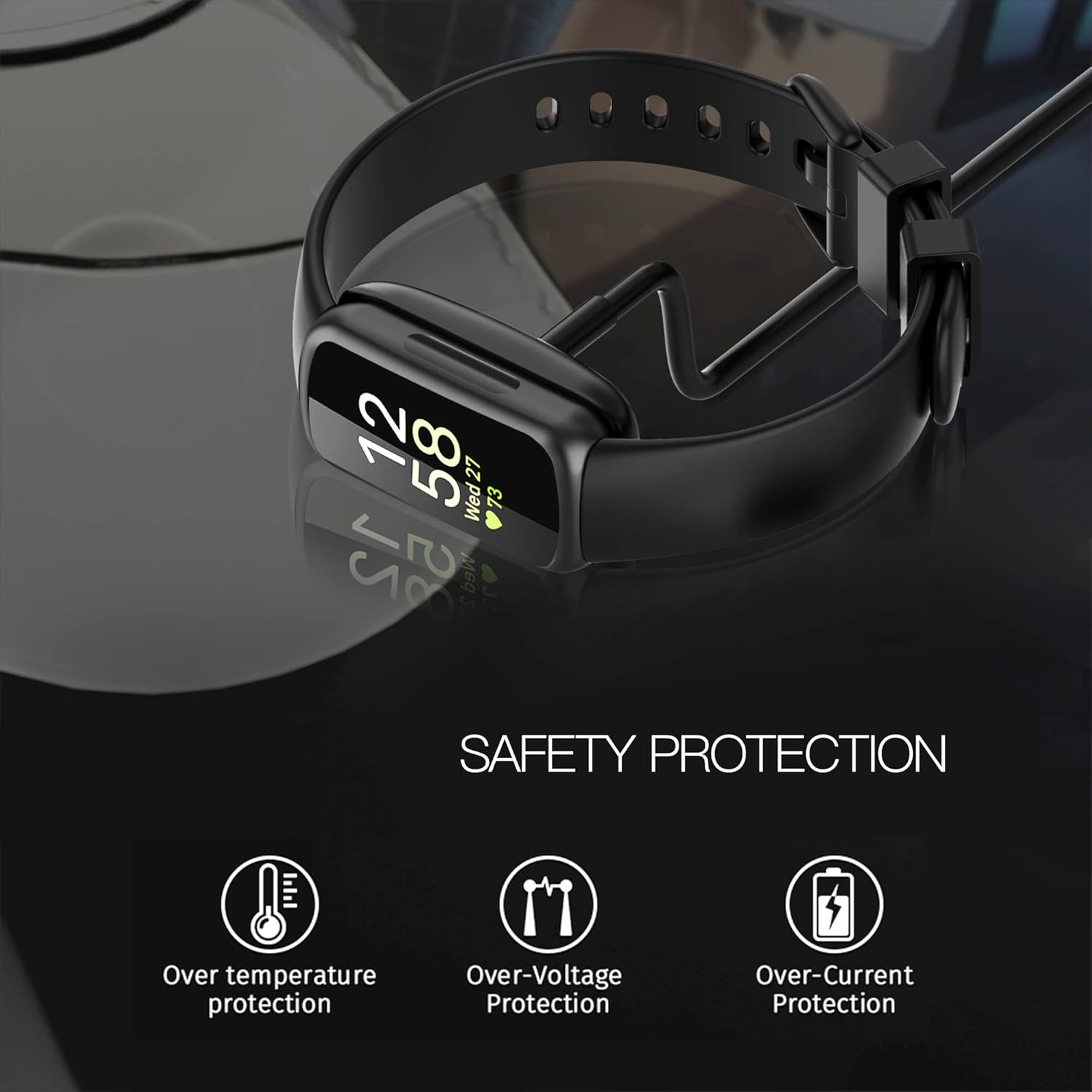 Thumbnail 2 de TUCANA USB Charger Cable for Fitbit Inspire 3 — Compact, Safe and Reliable Charging