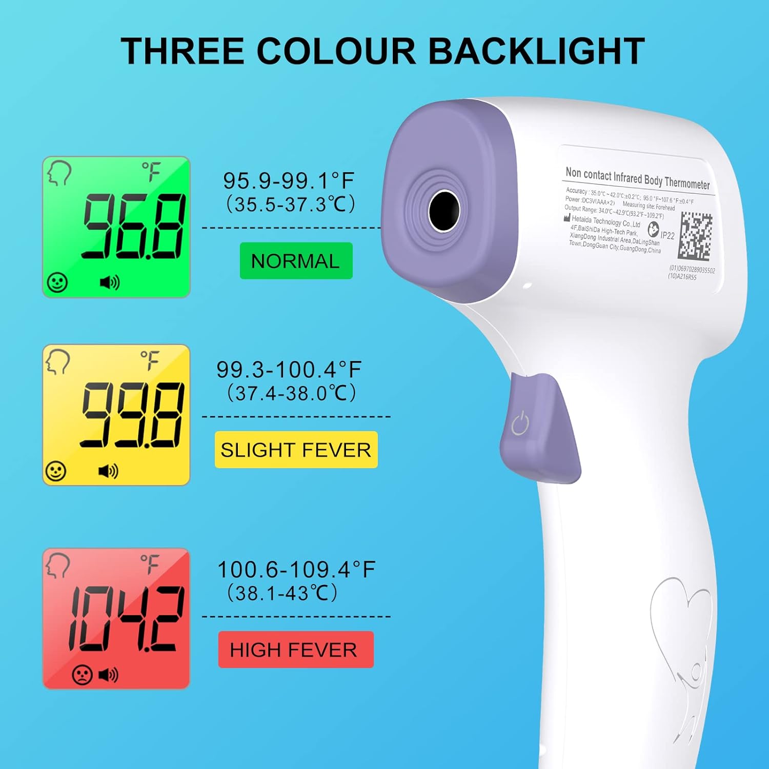 Thumbnail 2 de Forehead Thermometer Non Contact Infrared 1s