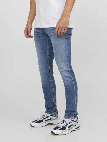 Detalle 2 de JACK & JONES Slim Fit Jeans Jjiglenn Jjoriginal CB 815 Noos – Blue Denim (36x32)