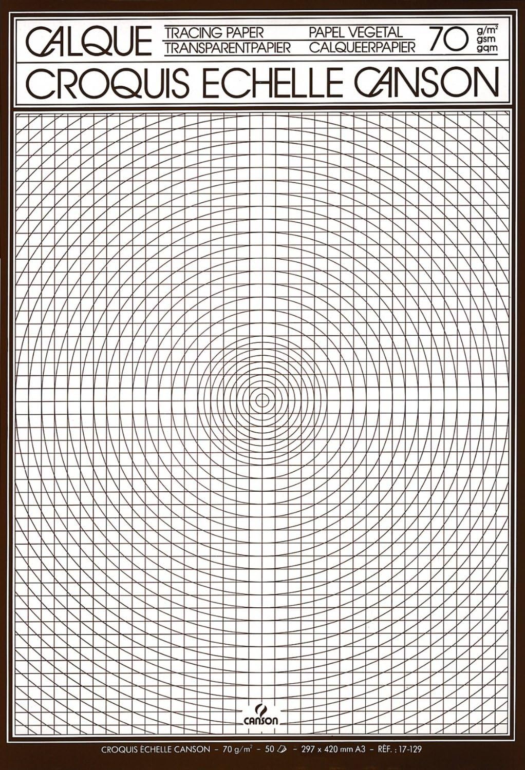 Detalle 2 de Canson Calque Blocco da 50 Fogli – Carta lucido per schizzi A4 21 x 29,7 cm (90–95 g/m²)