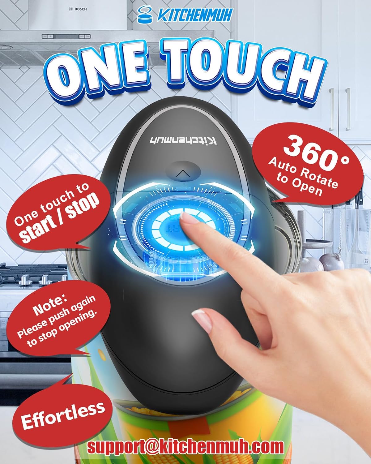 Detalle 1 de One Touch Electric Can Opener for Seniors