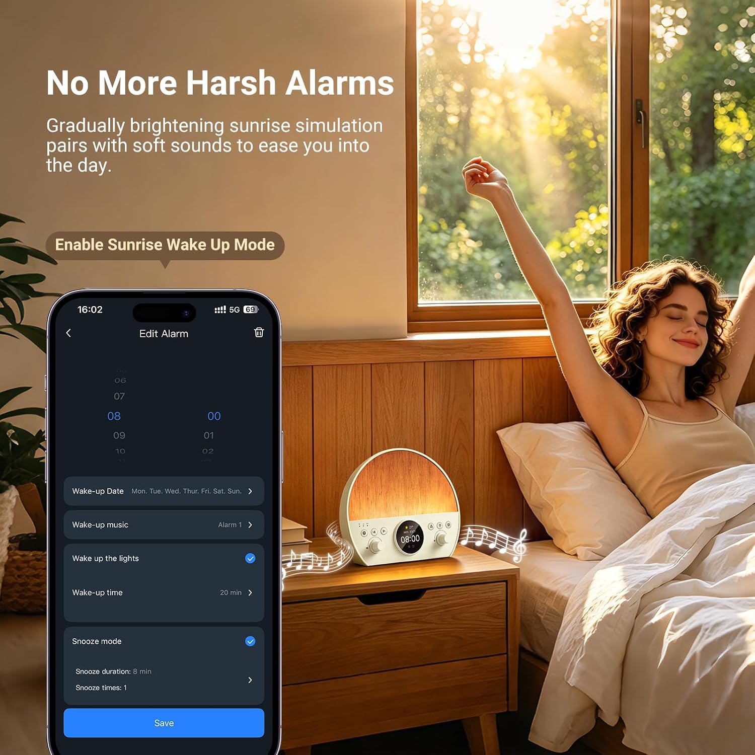 Thumbnail 6 de NEEWER Sunrise Alarm Clock NF03