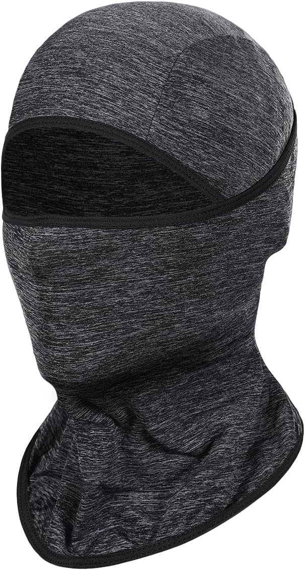 Detalle de Achiou Lightweight Balaclava, UPF 50+ Helmet Liner, Black 2-Pack