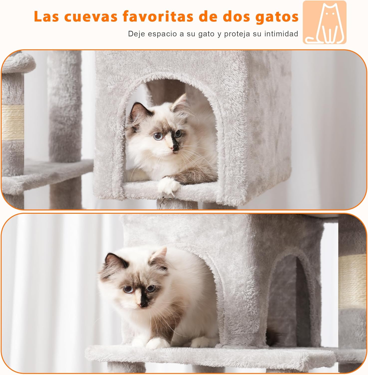 Detalle 2 de Heybly Árbol para Gatos 145 cm