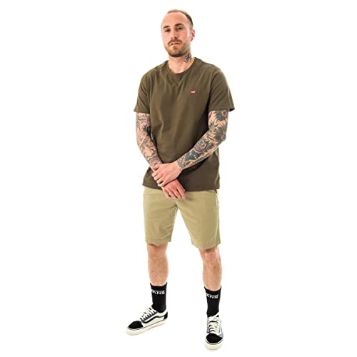 Detalle 2 de Levi's Ss Original Housemark Tee T-Shirt Homme – Olive Night (Taille S)