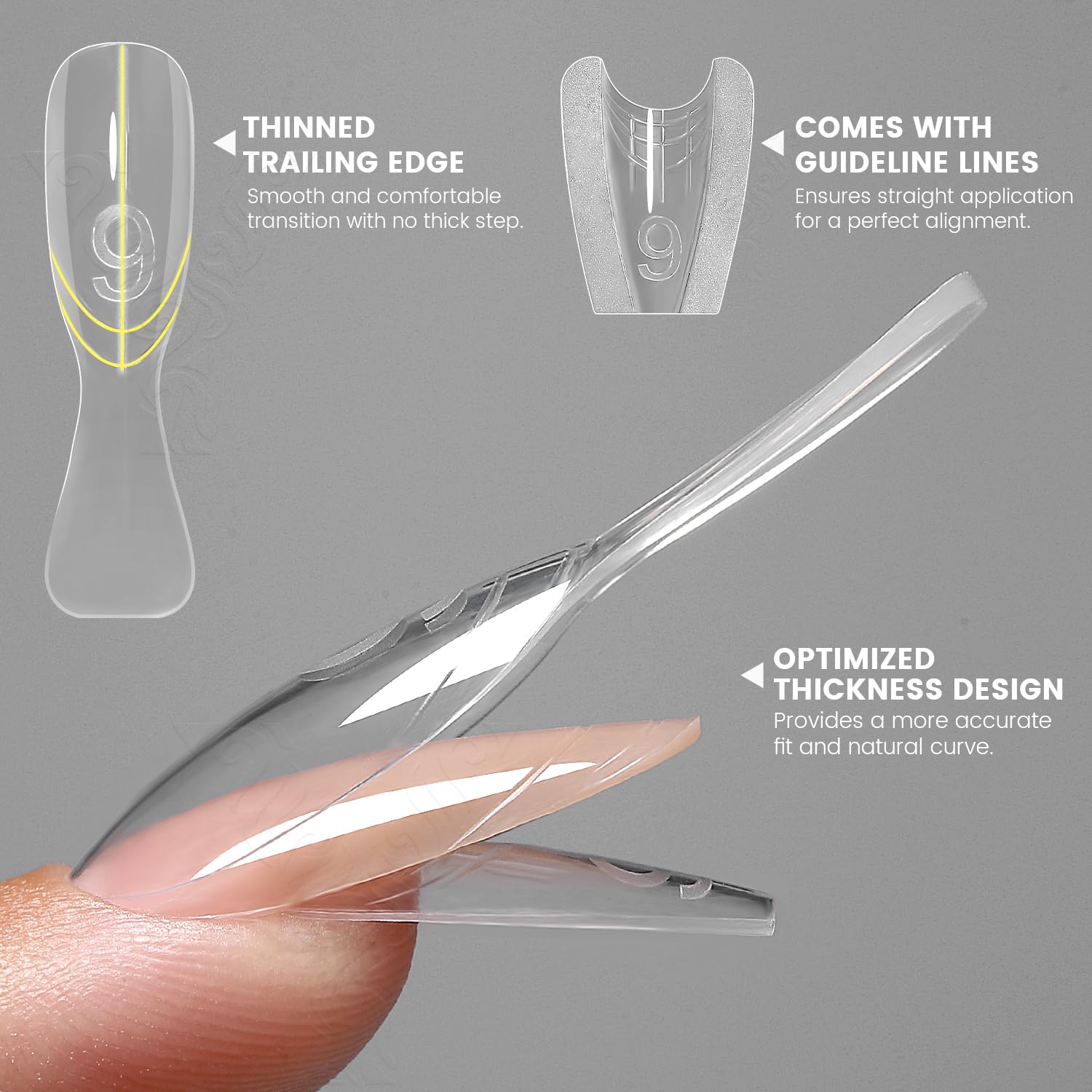 Detalle 2 de YOKEFELLOW Dual Nail Forms 240 StĂĽck đź’…