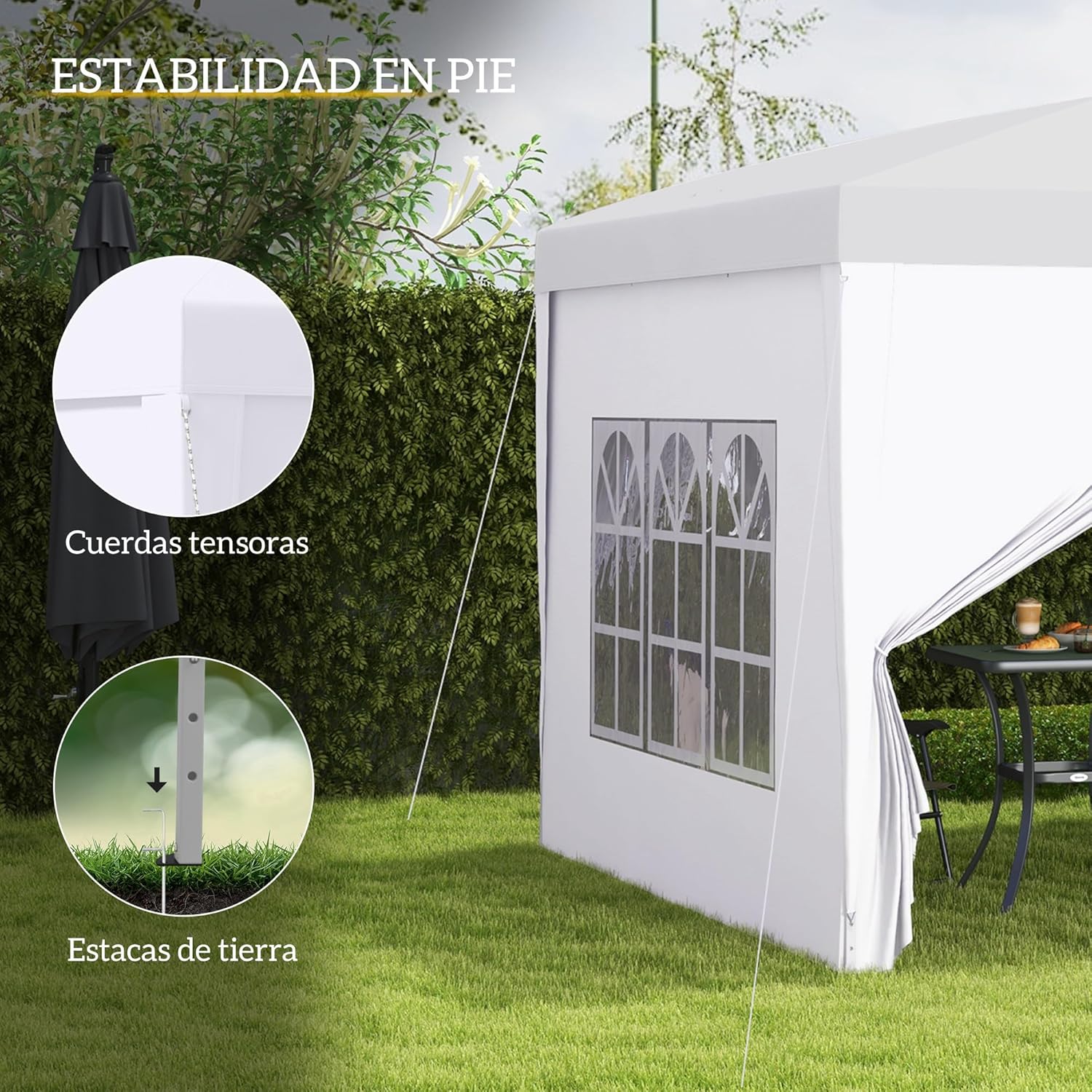 Thumbnail 4 de Outsunny Carpa 3x3 m carpa plegable