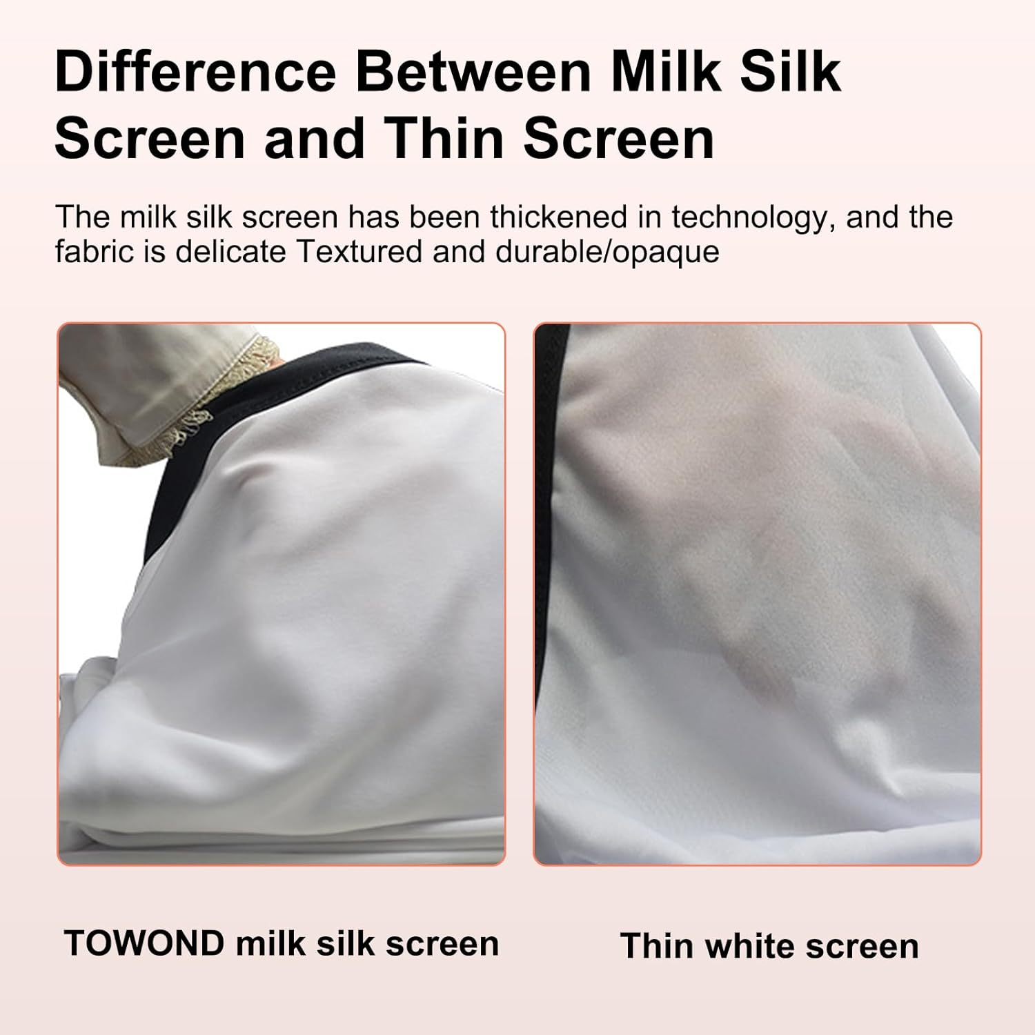 Thumbnail 6 de TOWOND 150-inch 16:9 Washable Projector Screen (Indoor/Outdoor, Front & Rear Projection)