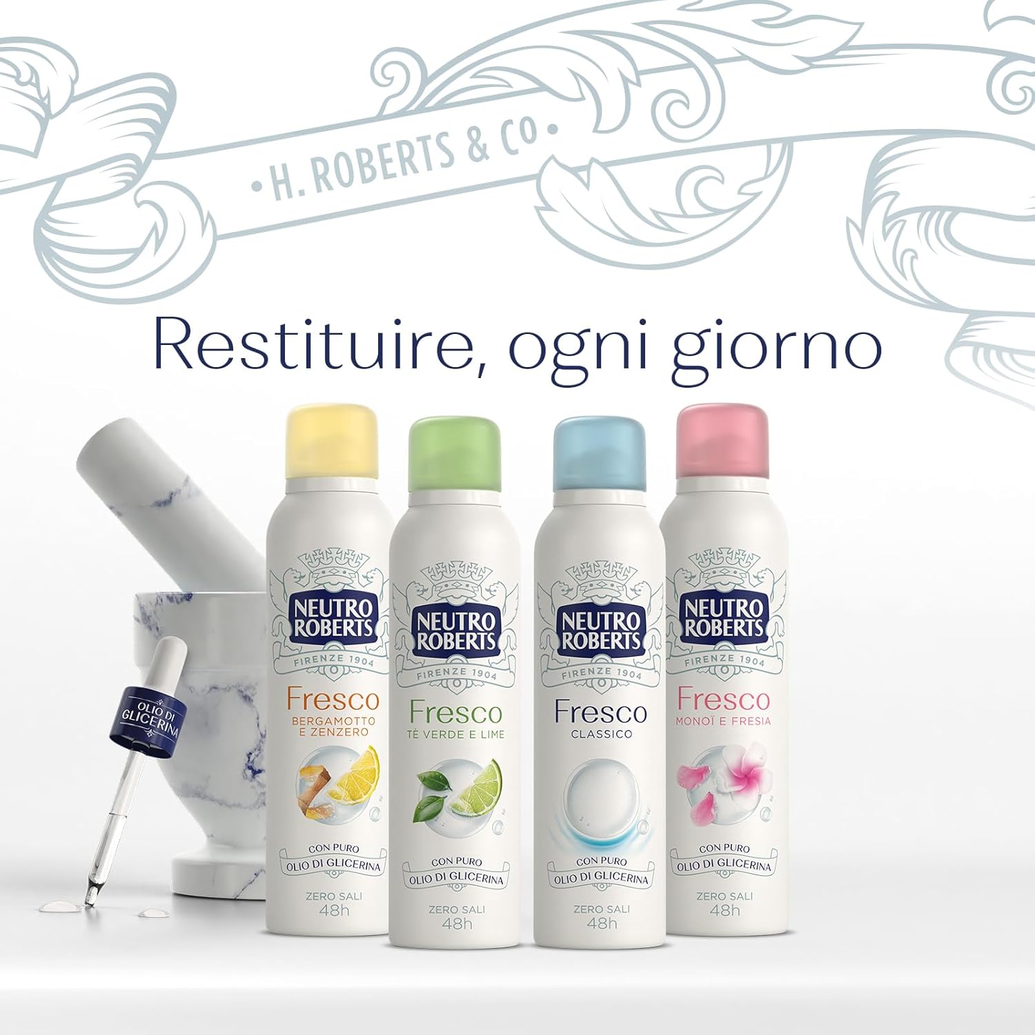 Detalle de Neutro Roberts Deodorante Spray Fresco Verde: 4x 150 ml, Tea Verde e Lime