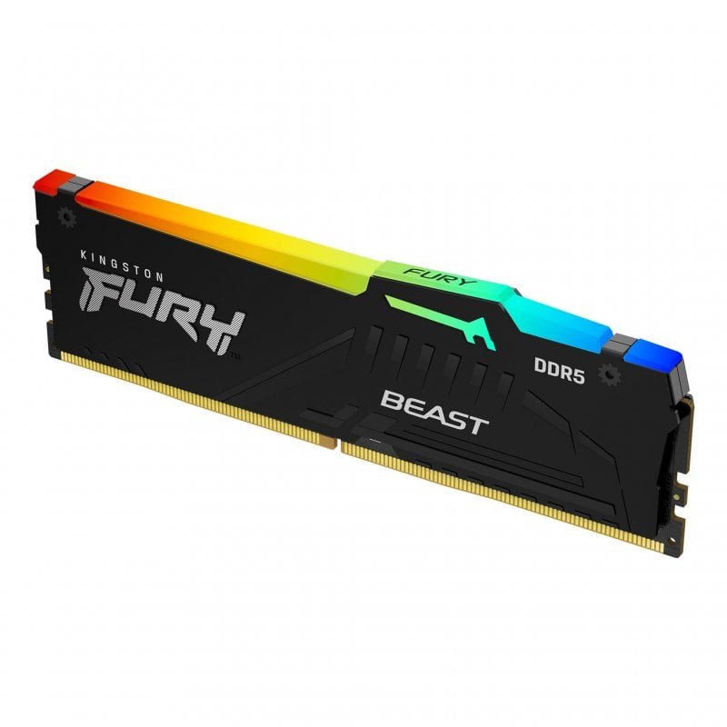 Detalle 2 de Kingston FURY Beast DDR5 RGB 32GB 6000MHz: memoria RAM de alto rendimiento para gamers y creadores