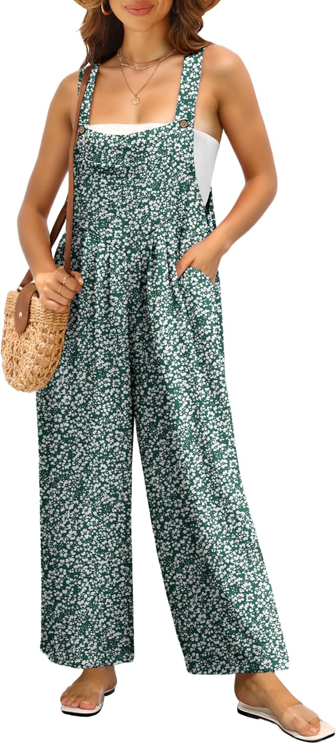 Thumbnail 6 de IWOLLENCE Women’s Summer Dungarees Jumpsuit (Maternity & Pregnancy) with Adjustable Straps and Side Pockets