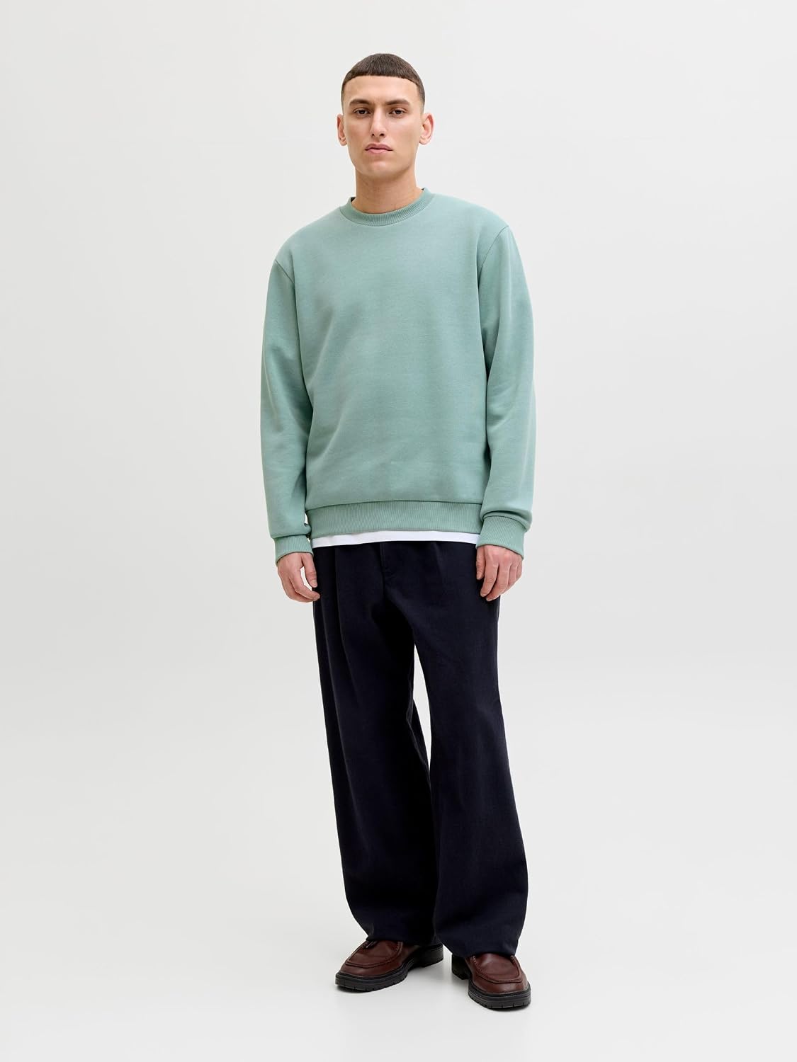 Thumbnail 2 de JACK & JONES Jjebradley Sweat Crew NOOS en azul mineral (talla L) para hombre