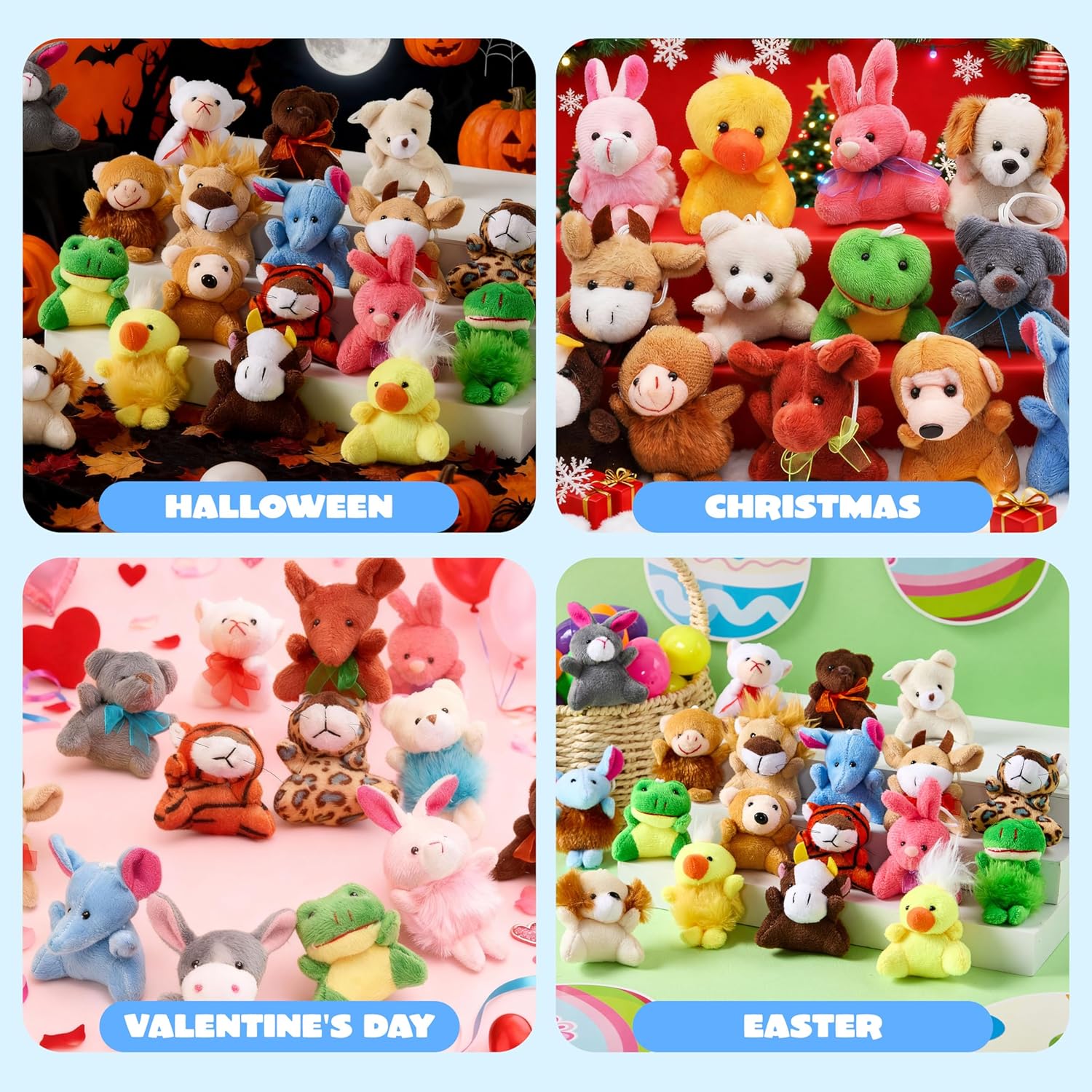 Thumbnail 4 de JOYIN 24 Pack Mini Animal Plush Toys 24pcs