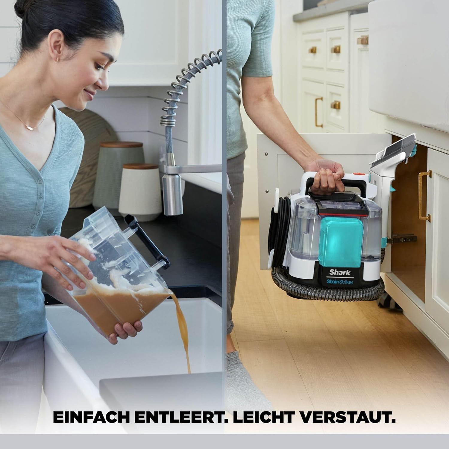 Detalle de Shark StainStriker Fleckenreiniger PX200EUT mit 5 Aufsätzen gegen Flecken, Gerüche und Schmutz
