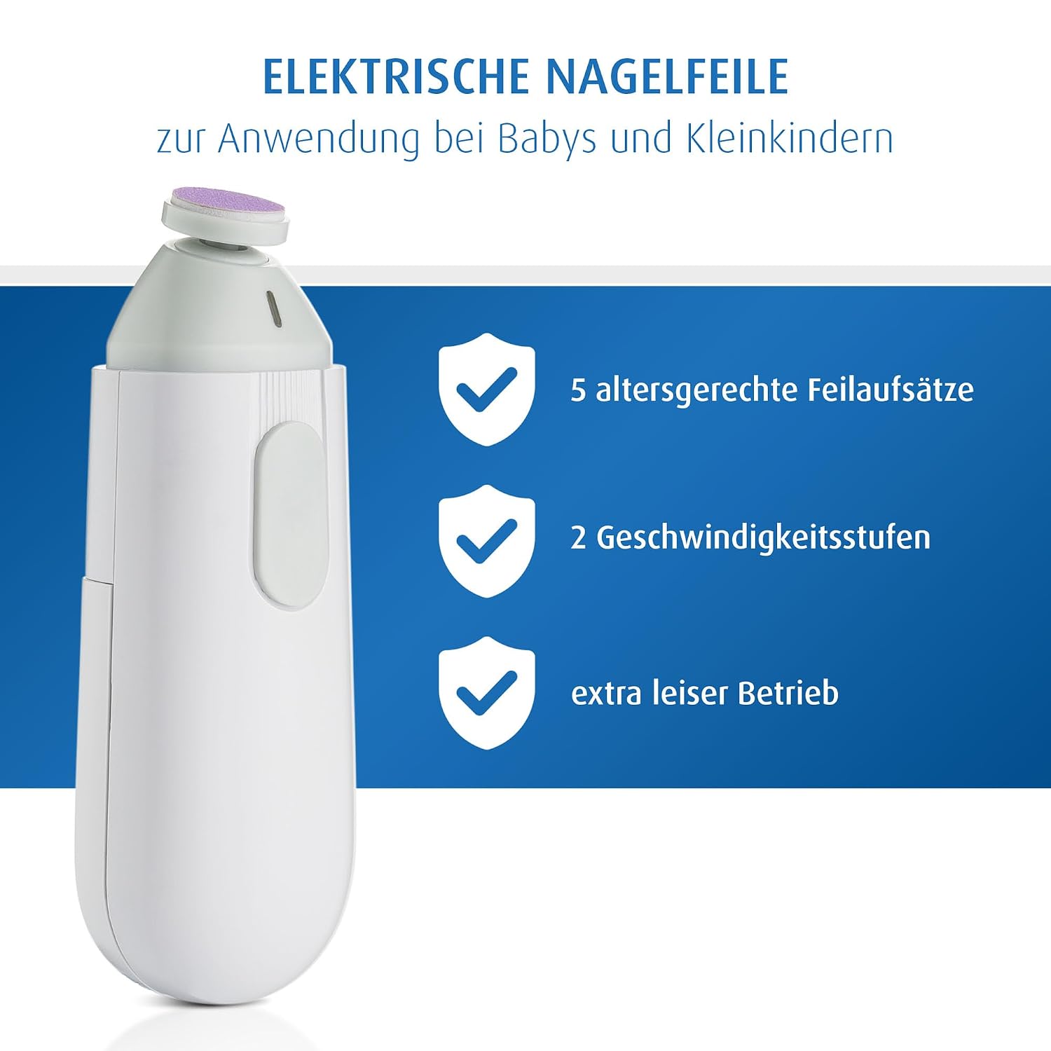 Thumbnail 2 de reer BabyCare elektrische Nagelfeile 5 Aufsätze