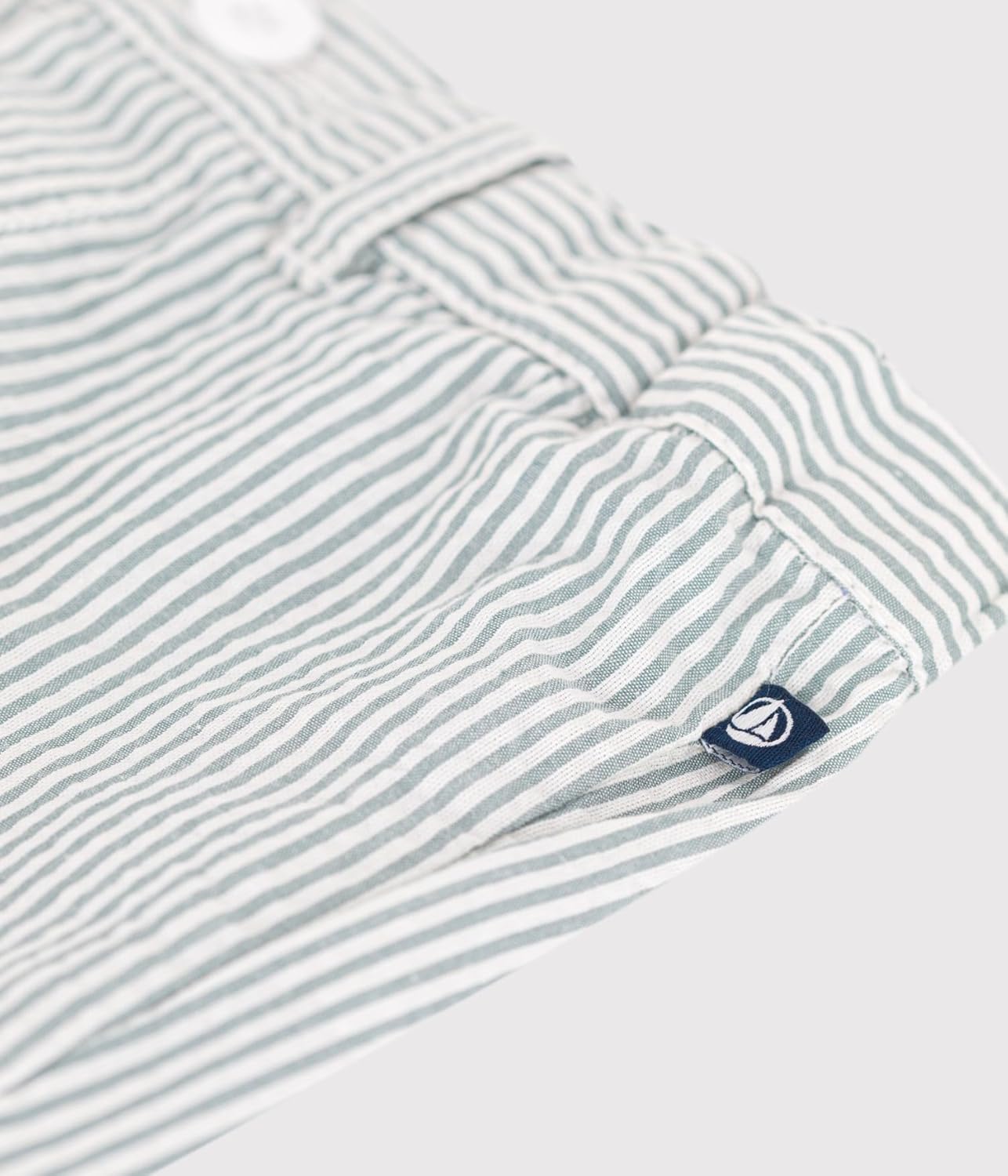 Thumbnail 3 de Petit Bateau Short Bébé garçon – short rayé en seersucker pour bébé