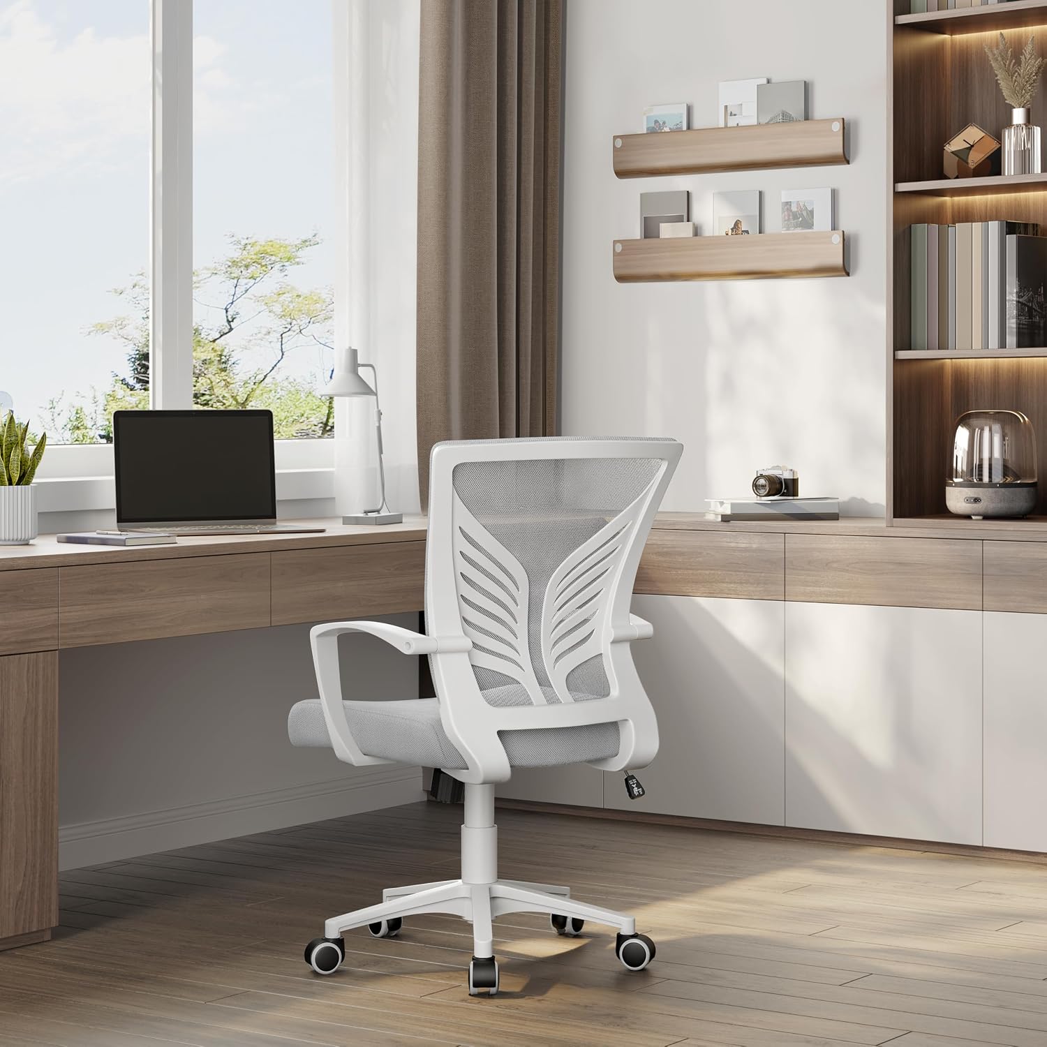 Detalle de Yaheetech Sedia Da Scrivania Ergonomica con Rete Traspirante, Ruote e Altezza Regolabile