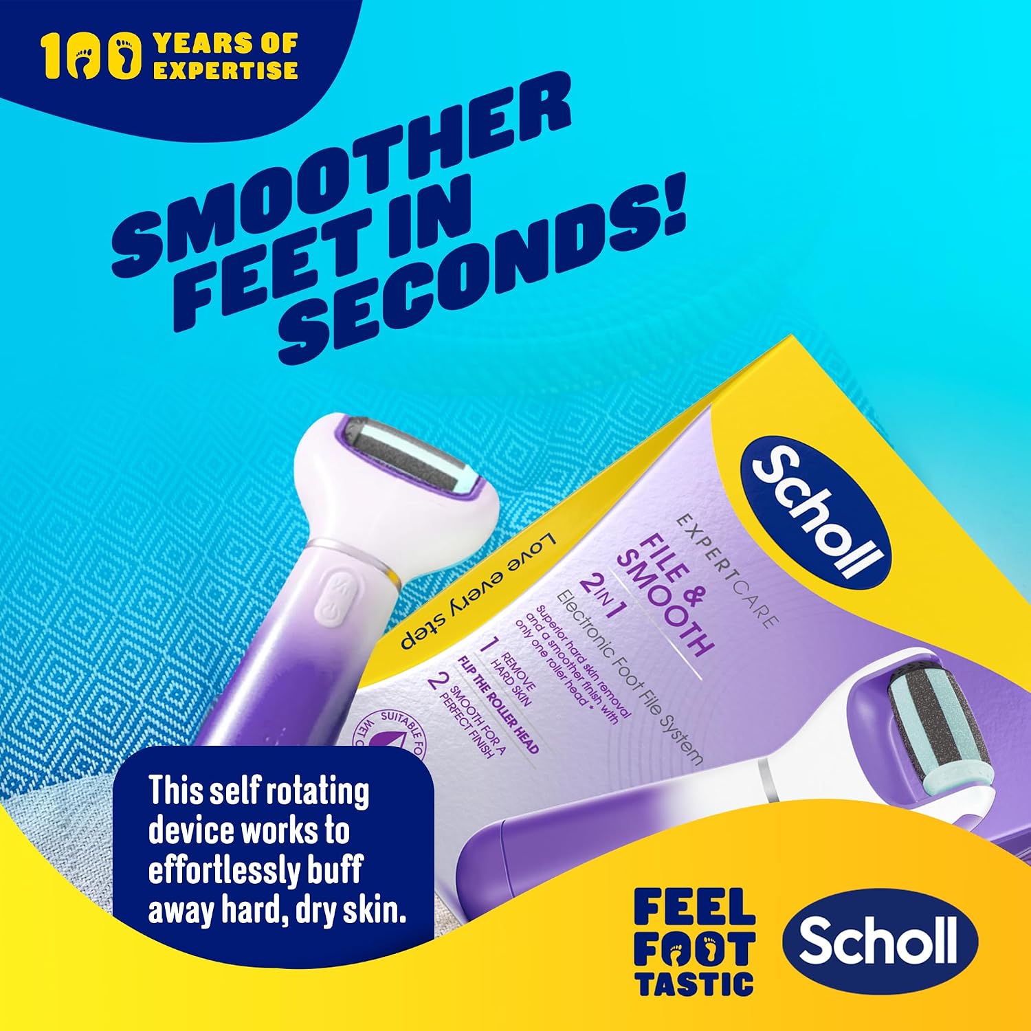 Thumbnail 3 de Scholl ExpertCare 2-in-1 File & Smooth, dual-speed electric foot file