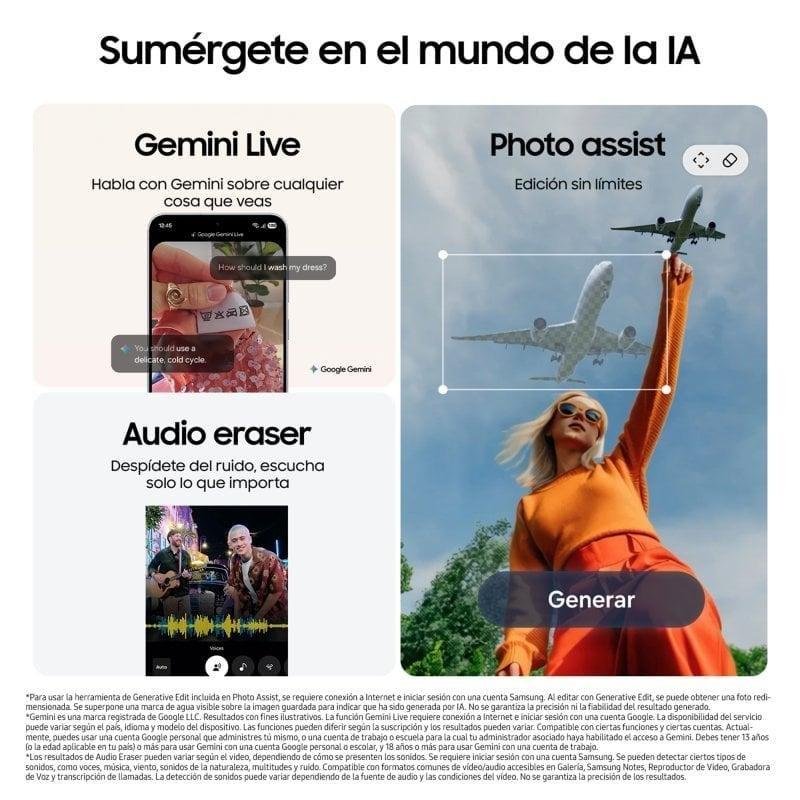 Thumbnail 2 de Samsung Galaxy S25 FE 5G (8GB/512GB) blanco: pantalla AMOLED de 6,7 y batería de larga duración