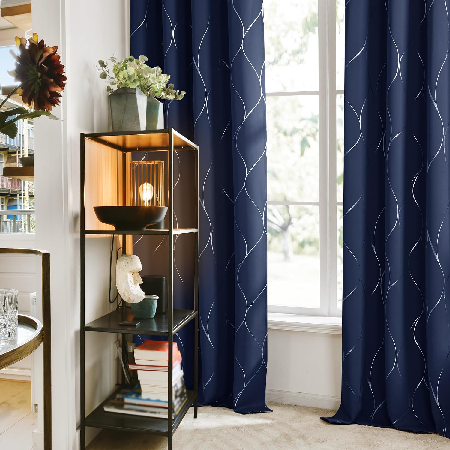 Detalle de Deconovo blackout curtains, 52 x 96 inches